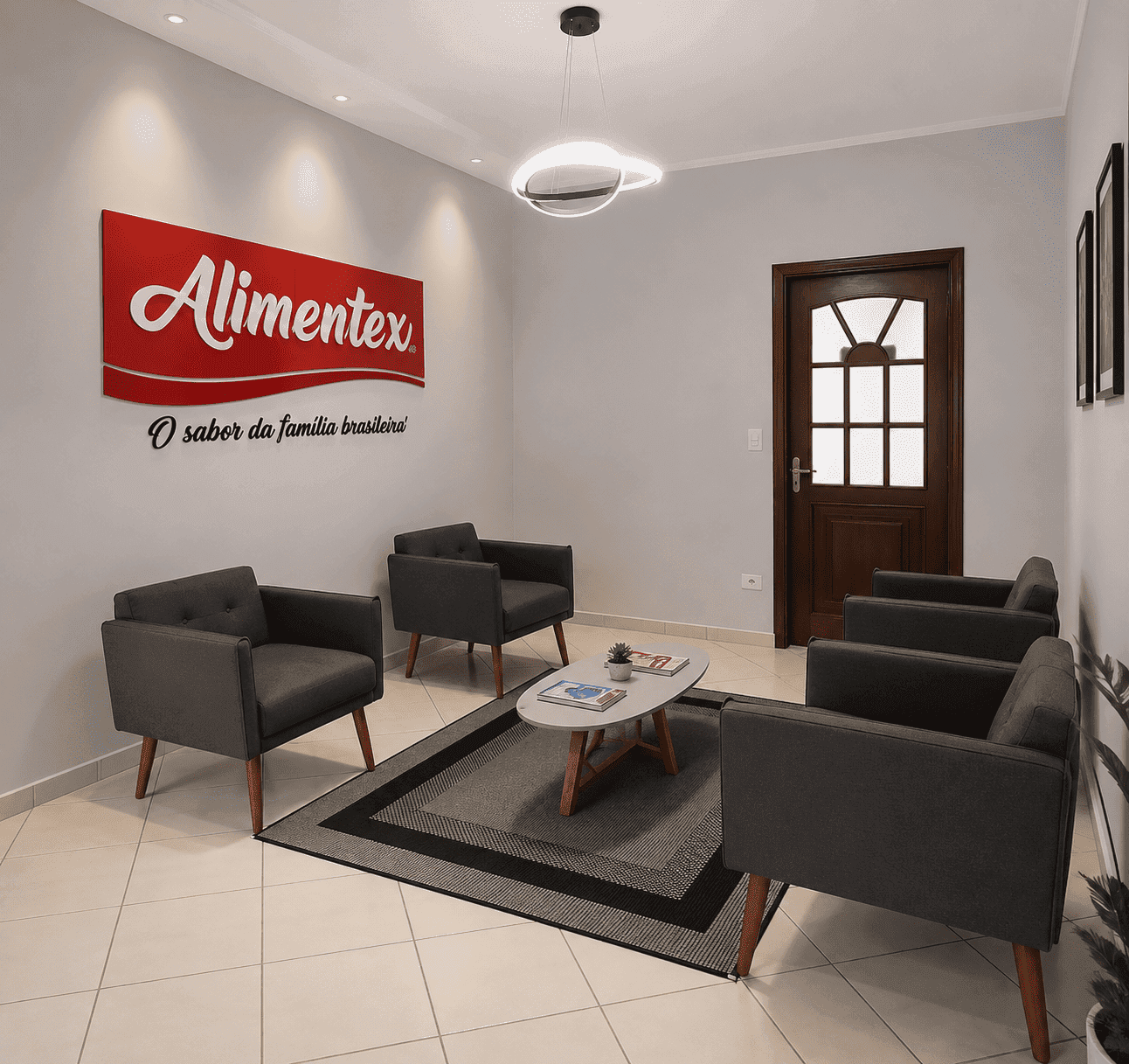 Recepção do escritório do Grupo Alimentex
